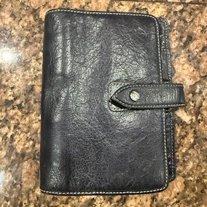 filoFAX Malden Black Leather planner